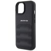 AMG AMHCP15SGSEBK iPhone 15 / 14 / 13 6.1" czarny/black hardcase Leather Debossed Lines
