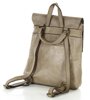 Plecak skórzany minimalizm old look leather backpack - MARCO MAZZINI beż taupe