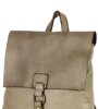 Plecak skórzany minimalizm old look leather backpack - MARCO MAZZINI beż taupe