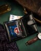 Skórzany portfel męski zapinany na zatrzask — Peterson