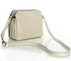 Torebka skórzana crossbody listonoszka dwie komory - MARCO MAZZINI ivory beżowa