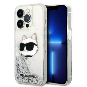 Karl Lagerfeld KLHCP14XLNCHCS iPhone 14 Pro Max 6,7" srebrny/silver hardcase Glitter Choupette Head